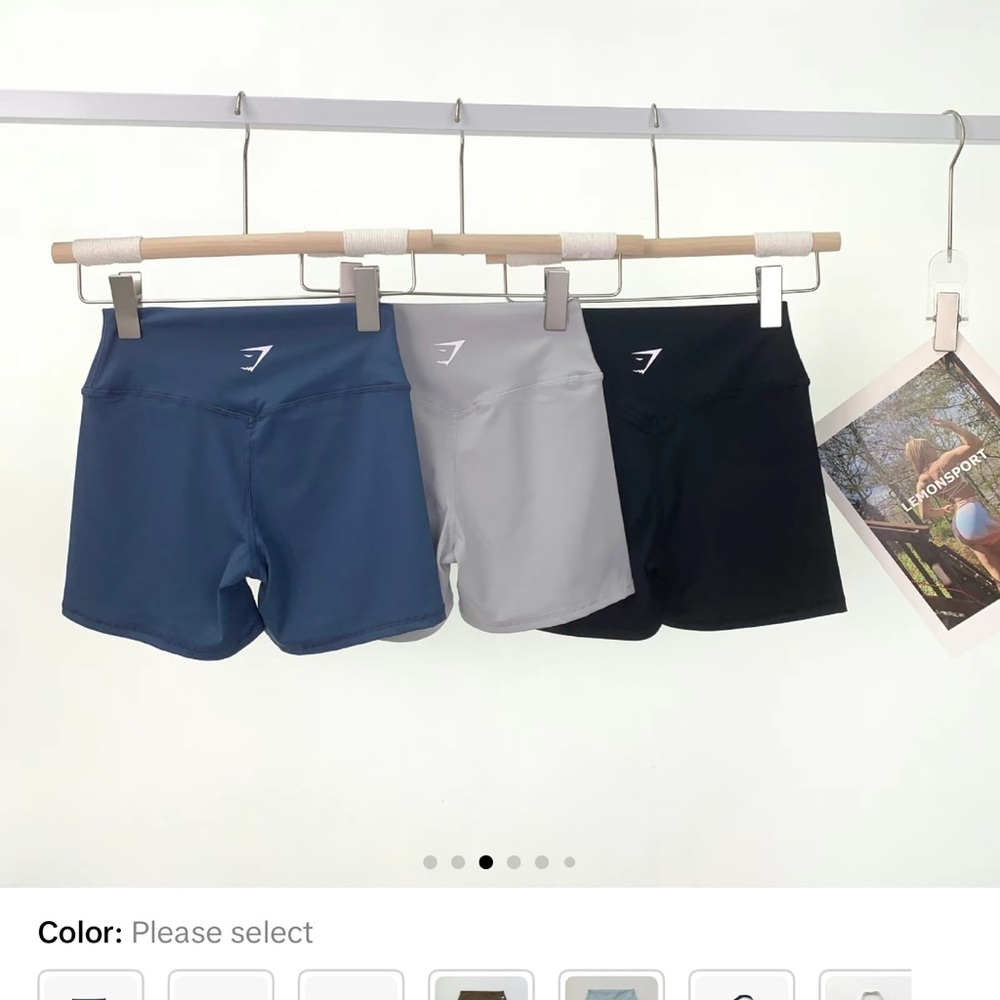 Women's Active Shorts - Blue, Gray, Black